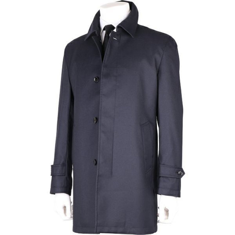 KONAKA　アウトレット 【WEB限定/OUTLET/汚れ・キズ等有】【ステンカラー】コート/ネイビー×バーズアイ ネイビー系(紺)