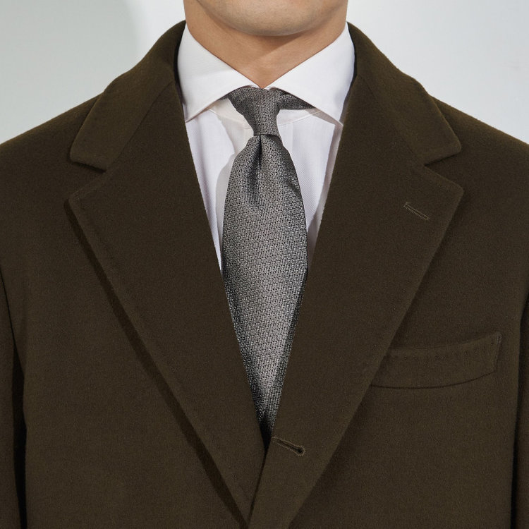 ソノタ（KONAKA用） 【THE 神 COAT】【Donato Vinci Italy UOMO】ウールチェスターコート/ブラウン/NEW ZEALAND LIMITED WOOL 茶中間