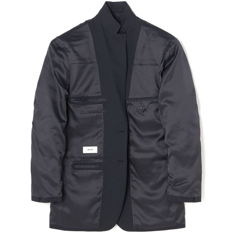 トゥルートップ 【TRUE TOP】【年間】2釦シングルスーツ ワンタックパンツ / ネイビー / パンツウォッシャブル ※裾直し必要 紺濃色