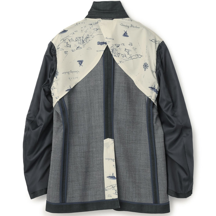 スタンリーブラッカ 【stanley blacker new york】【秋冬】2釦ジャケット 黄淡色