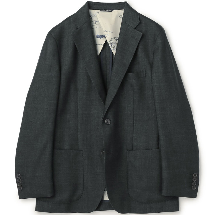 スタンリーブラッカ 【stanley blacker new york】【秋冬】2釦ジャケット 黄淡色