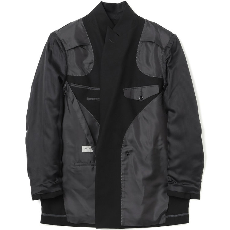 KONAKA　アウトレット 【WEB限定/OUTLET/汚れ・キズ等有】【Donato Vinci Italy】【濃染加工】【春夏】サマーフォーマル 4釦1掛けダブル1タックパンツ/ウエストアジャスター仕様/防虫加工/ナノ撥水加工/※裾上げ必要 黒