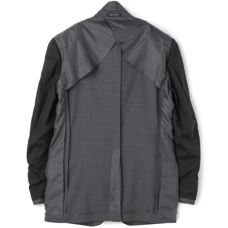 ＪＰセレクトライン 【JOHN PEARSE Black SELECT LINE】【春夏】2釦シングルスーツ/グレー×ストライプ/SHOWER CLEAN グレー中間