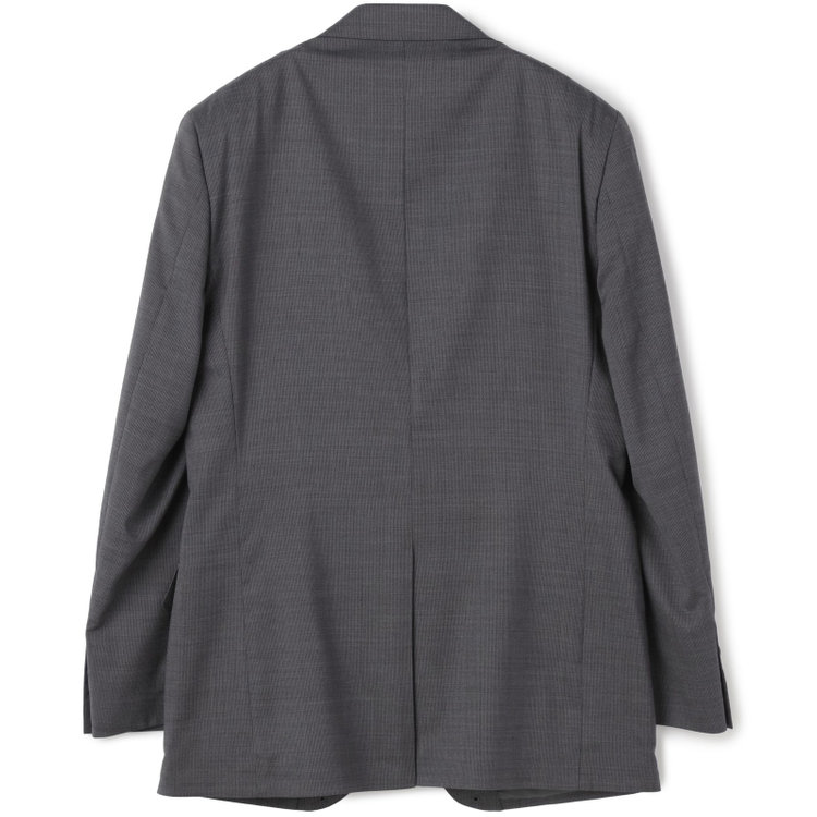ＪＰセレクトライン 【JOHN PEARSE Black SELECT LINE】【春夏】2釦シングルスーツ/グレー×ストライプ/SHOWER CLEAN グレー中間
