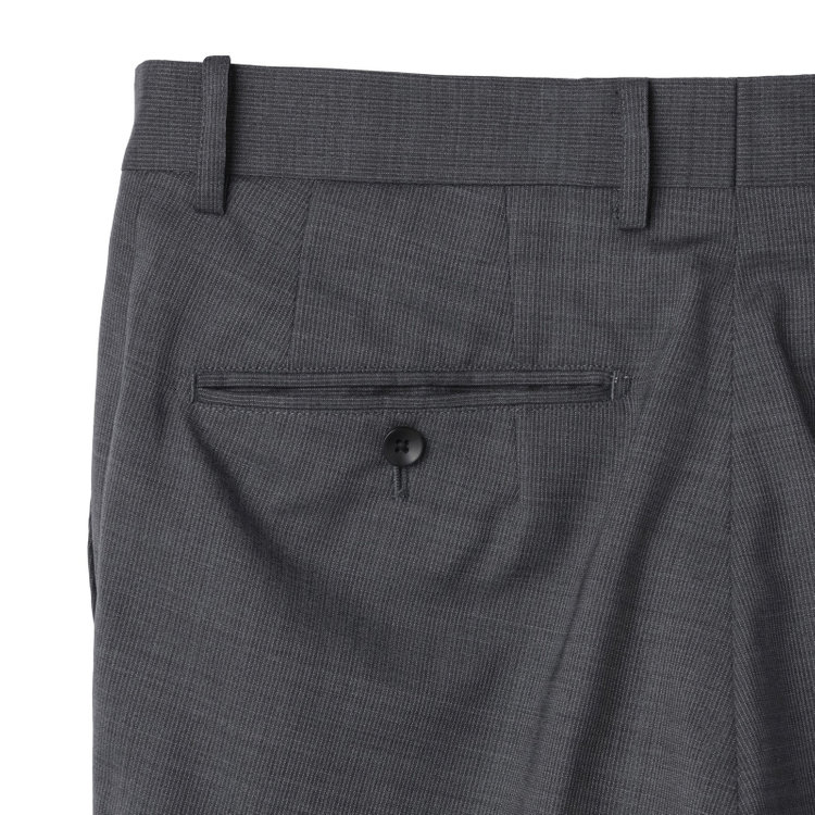 ＪＰセレクトライン 【JOHN PEARSE Black SELECT LINE】【春夏】2釦シングルスーツ/グレー×ストライプ/SHOWER CLEAN グレー中間