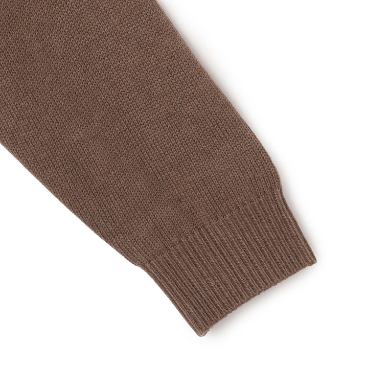 スタンリーブラッカ 【stanley blacker new york】【秋冬】モックネックニット/ブラウン 茶淡色