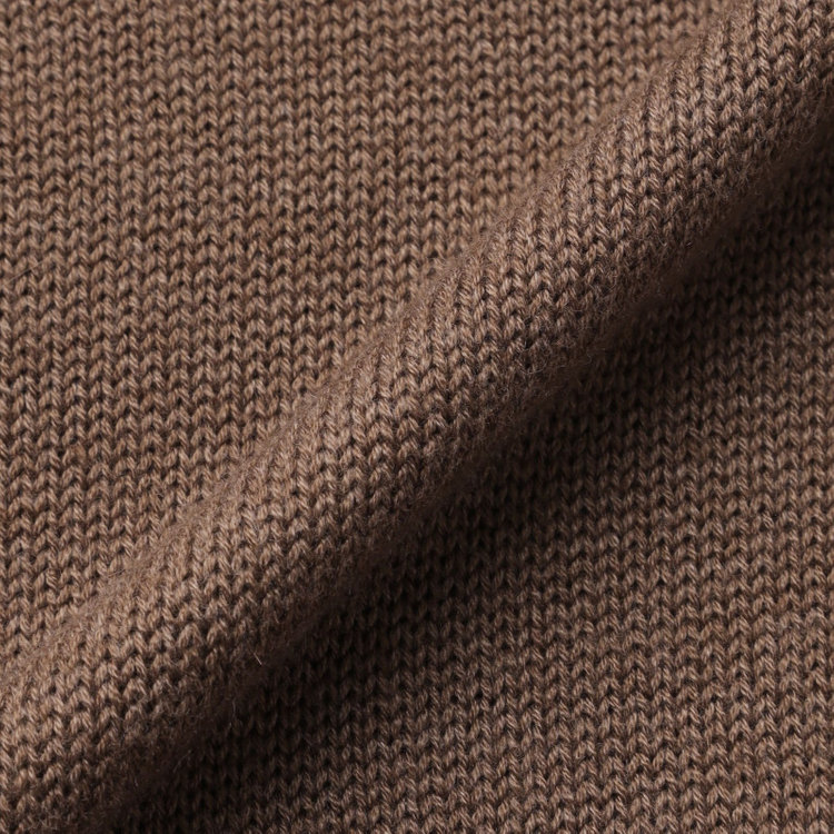 スタンリーブラッカ 【stanley blacker new york】【秋冬】モックネックニット/ブラウン 茶淡色