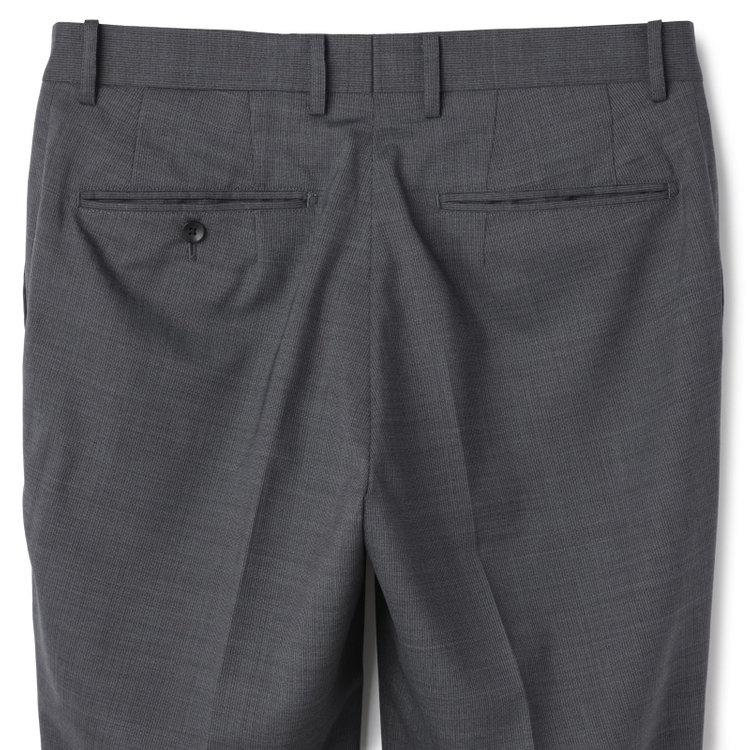 ＪＰセレクトライン 【JOHN PEARSE Black SELECT LINE】【春夏】2釦シングルスーツ/グレー×ストライプ/SHOWER CLEAN グレー中間