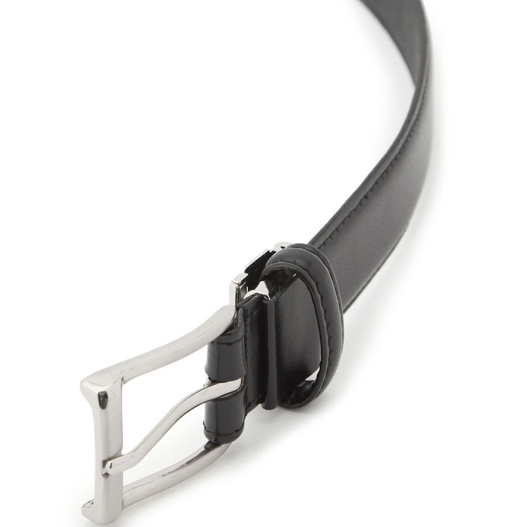 ドナートヴィンチ 【日本製】【Donato Vinci Italy】ピンバックルベルト 3.0sm幅/ブラック(ウエスト91cmまで対応) 黒