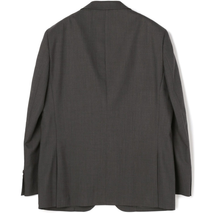 ＫＡＮＳＡＩＭＡＮ 【KANSAIMAN collection】【秋冬】2釦シングルスーツ ショートタック/グレー×シャドーストライプ/ULTRA MOVE/※裾上げ必要 グレー中間