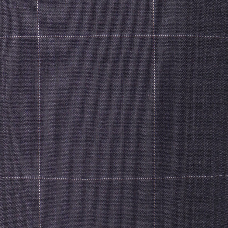 ＪＰセレクトライン 【JOHN PEARSE Black SELECT LINE】【春夏】2釦シングルスーツ 0タック/ネイビー×チェック/NEW ZEALAND LIMITED WOOL/REAL NAVY COLLECTION ネイビー系(紺)