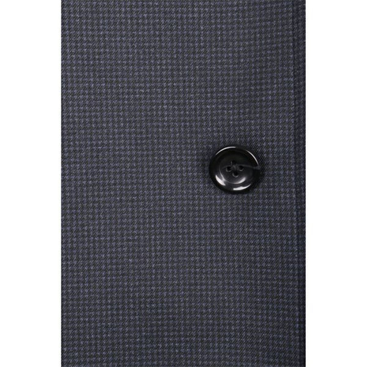 ソノタ（KONAKA用） 【Biscorse】スタンドカラーコート/ネイビー×ハウンドトゥース ネイビー系(紺)