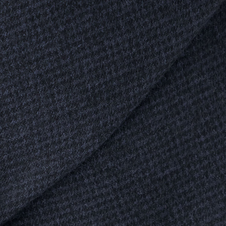 ドナートヴィンチ 【Donato Vinci Italy】【秋冬】ウール2釦シングルジャケット/ネイビー&ブラック×ハウンドトゥース/本水牛釦/Premium Quality JAPAN BISHU 紺濃色