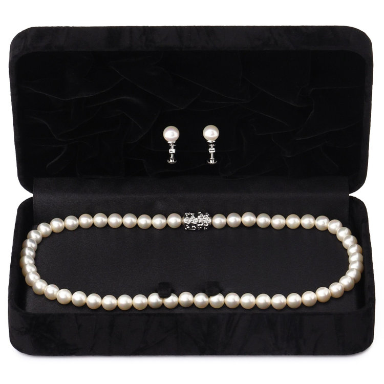 ソノタ（KONAKA用） 【日本製】淡水貝でつくった純正国産貝パール/ネックレス＆イヤリング/ホワイト系 白