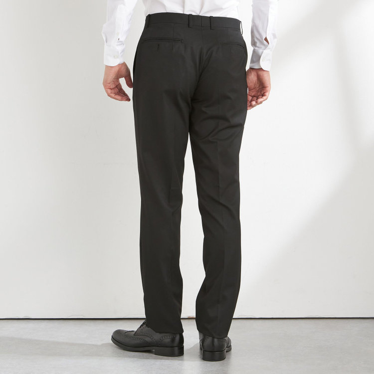 KONAKA　アウトレット 【WEB限定/OUTLET/汚れ・キズ等有】【JOHN PEARSE Black SELECT LINE】【年間】スリーピース2釦シングル0タックスーツ/ブラック/※裾上げ必要 黒