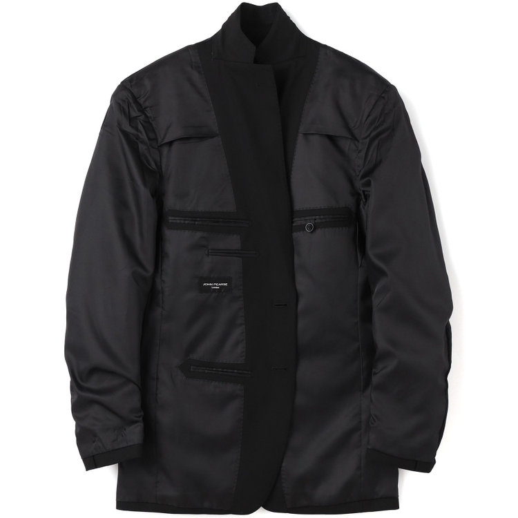 KONAKA　アウトレット 【WEB限定/OUTLET/汚れ・キズ等有】【JOHN PEARSE Black SELECT LINE】【年間】スリーピース2釦シングル0タックスーツ/ブラック/※裾上げ必要 黒
