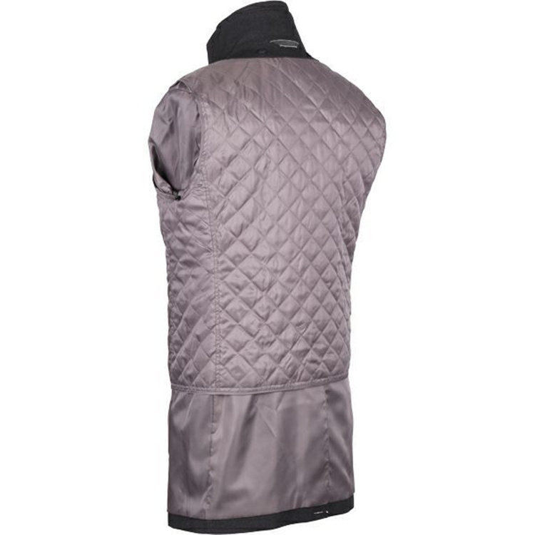 ソノタ（KONAKA用） 【Biscorse】スタンドカラーレイヤードコート/ブラック×バーズアイ風 ブラック系(黒)