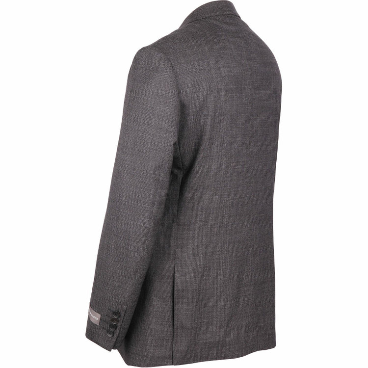 ＪＰ コンフォート 【JOHN PEARSE comfort】【春夏】2釦シングルスーツ ショートタック/グレー×チェック/REAL GRAY COLLECTION/NEW ZEALAND LIMITED WOOL グレー系(灰)