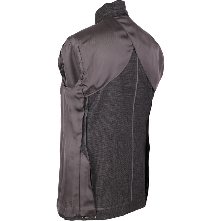 ＪＰ コンフォート 【JOHN PEARSE comfort】【春夏】2釦シングルスーツ ショートタック/グレー×チェック/REAL GRAY COLLECTION/NEW ZEALAND LIMITED WOOL グレー系(灰)