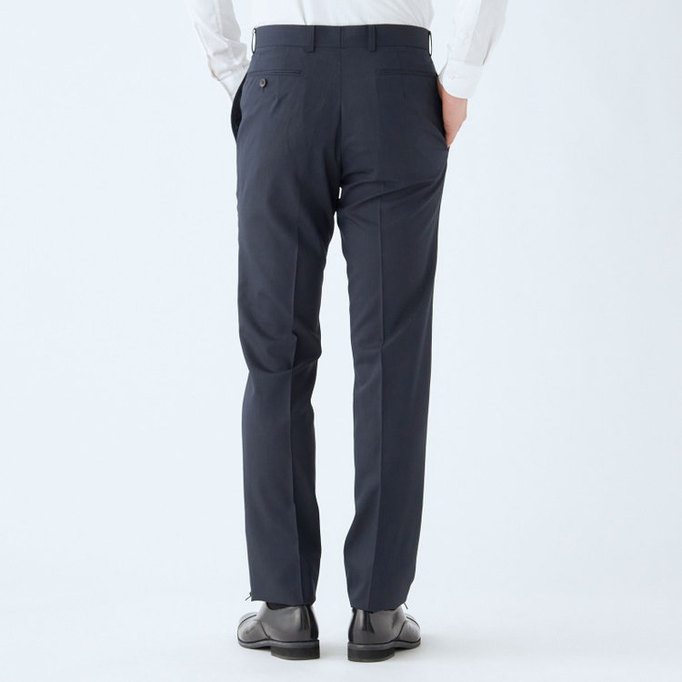 ドナートヴィンチ 【Donato Vinci Italy UOMO】【春夏】2釦シングルスーツ 0タック/ネイビー×シャドーストライプ/NEW ZEALAND WOOL/REAL NAVY/COOL REFLECTION/SustainaBee Wool/※裾上げ必要 紺中間