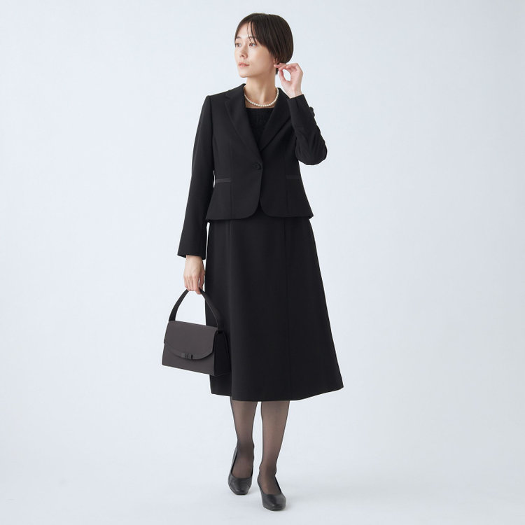 カンサイファム 【KANSAI YAMAMOTO FEMME】【年間】テーラード＋ボレロ風ワンピースレディースフォーマル 黒