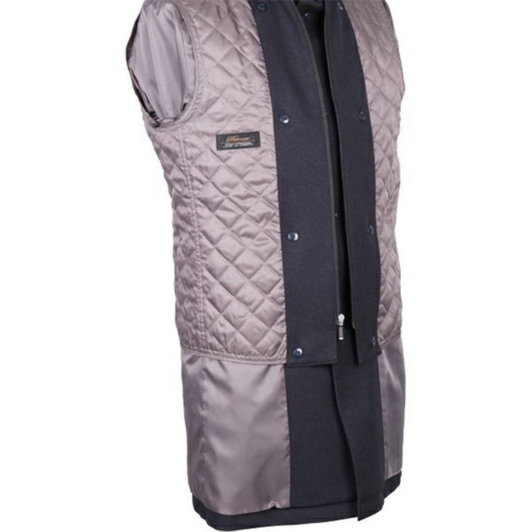 ソノタ（KONAKA用） 【Biscorse】スタンドカラーコート/ネイビー×バーズアイ ネイビー系(紺)