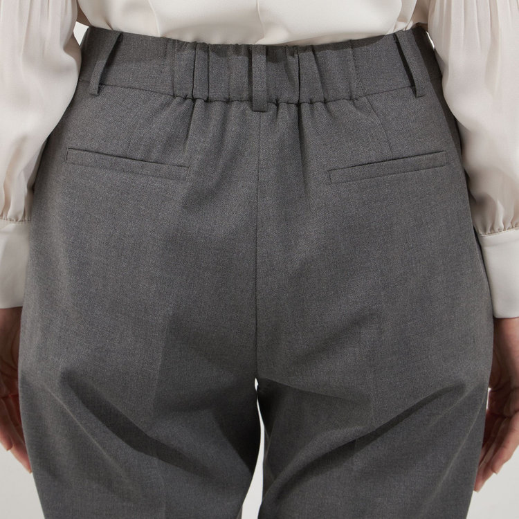 ソノタ（KONAKA用） 【Diana】【秋冬】パンツ/グレー/ウォッシャブル＆ストレッチ/裾上げ済仕様 グレー中間