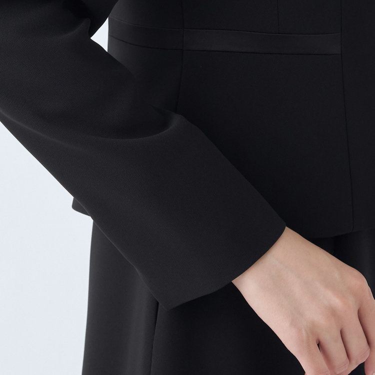 カンサイファム 【KANSAI YAMAMOTO FEMME】【年間】テーラード＋ボレロ風ワンピースレディースフォーマル 黒