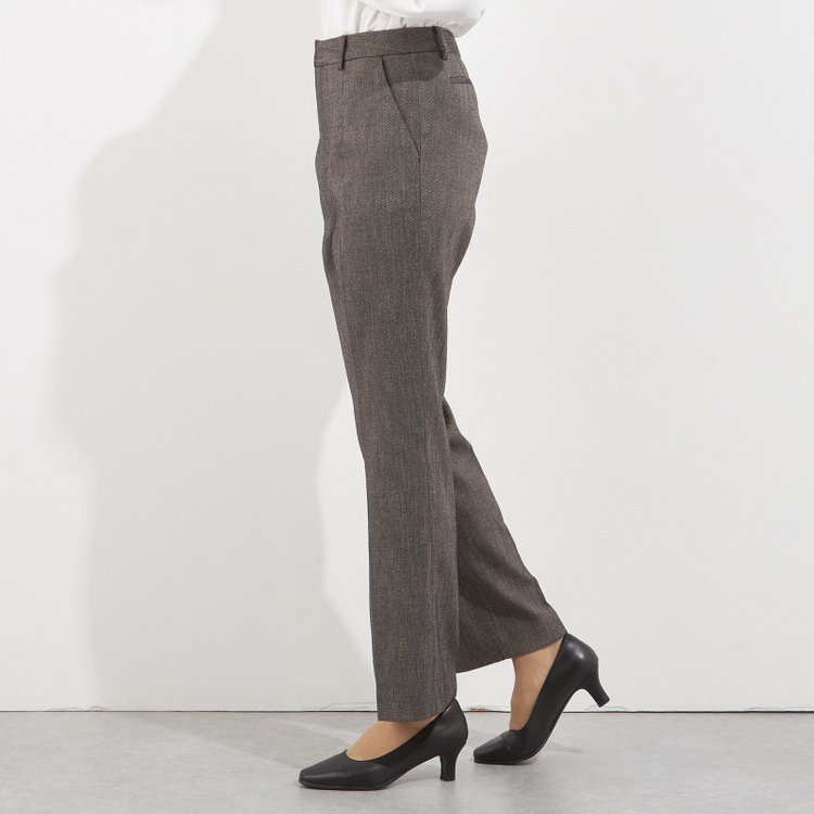 ソノタ（KONAKA用） 【Diana】【秋冬】パンツ/ブラウン/ウォッシャブル＆ストレッチ/BISHU JAPAN/裾上げ済仕様 茶中間