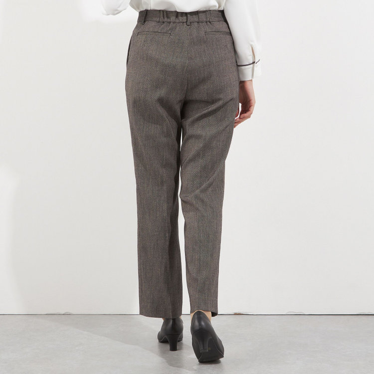 ソノタ（KONAKA用） 【Diana】【秋冬】パンツ/ブラウン/ウォッシャブル＆ストレッチ/BISHU JAPAN/裾上げ済仕様 茶中間