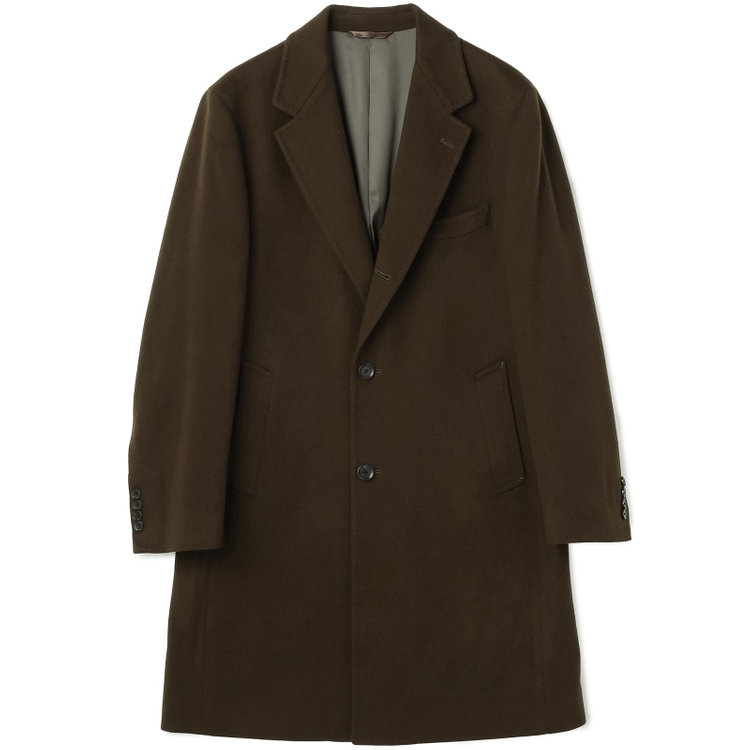 ソノタ（KONAKA用） 【THE 神 COAT】【Donato Vinci Italy UOMO】ウールチェスターコート/ブラウン/NEW ZEALAND LIMITED WOOL 茶中間