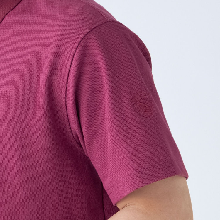 KONAKA　アウトレット 【WEB限定/OUTLET/汚れ・キズ等有】【stanley blacker new york】【半袖】ポロシャツ/ワイン 赤濃色