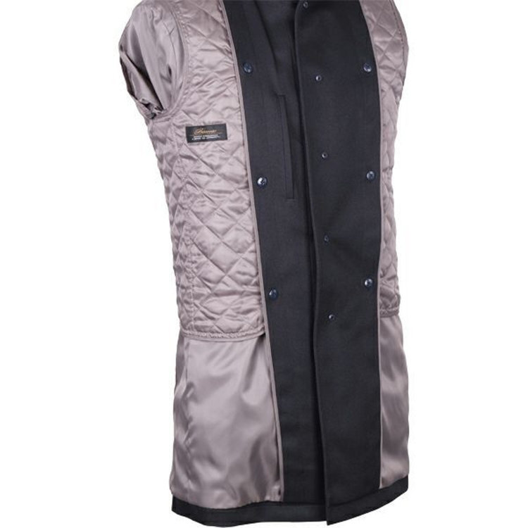 ソノタ（KONAKA用） 【Biscorse】スタンドカラーコート/ブラック×カルゼ ブラック系(黒)