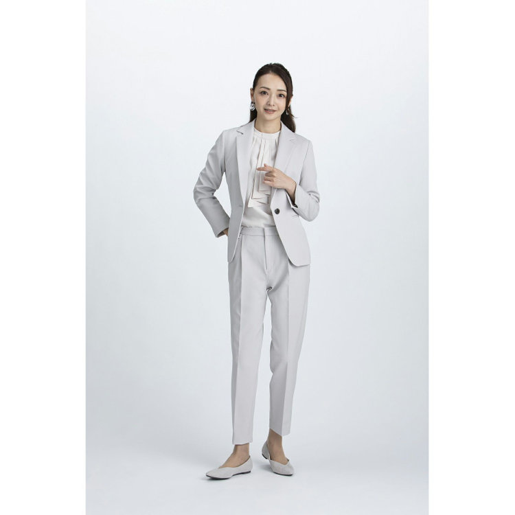 ＭＩＲＵＭ 【mirum purple】【年間】タックテーパードパンツ/グレージュ グレー系(灰)