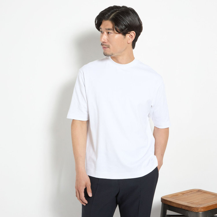 ＪＰ コンフォート 【JOHN PEARSE comfort navy】【半袖】ビズTシャツ/ホワイト 白
