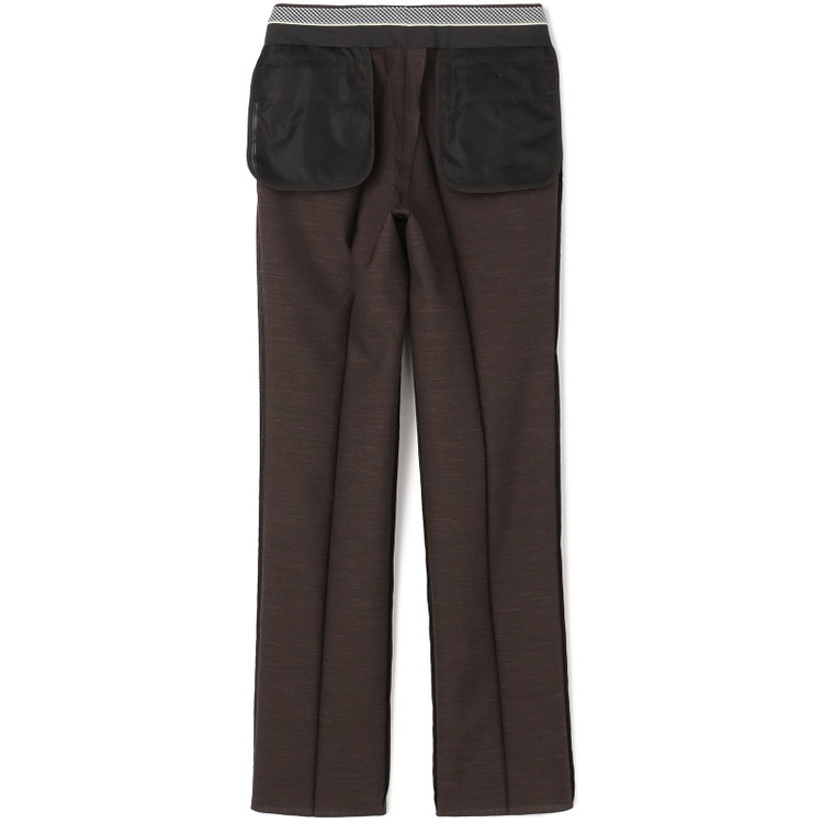ドナートヴィンチ 【Donato Vinci Italy】【春夏】ウールリネンブレンド1タックパンツ/ブラウン/アジャスター仕様/※裾上げ必要 茶中間