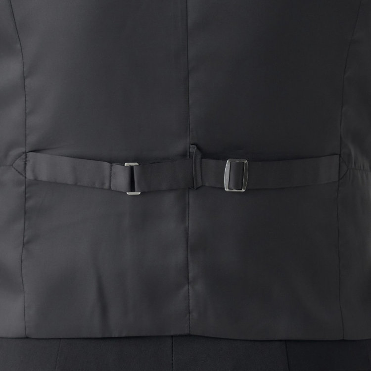 ソノタ（KONAKA用） 【年間】リバーシブルジレ(ベスト)/グレー×バーズアイ＆ブラック×ソリッド グレー中間