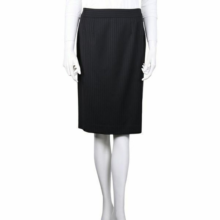 ソノタ（KONAKA用） 【Ultima nero G-Style】【年間】【ウォッシャブル】2釦シングルスーツスカート/ブラック×ストライプ 黒