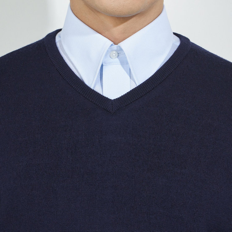 ＪＰコンフォート ネイビー 【JOHN PEARSE comfort navy】【秋冬】Vネックセーター/ネイビー 紺中間