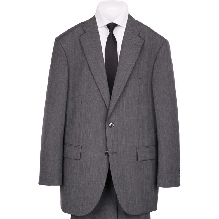 トゥルートップ 【TRUE TOP】【春夏】スペアパンツ付き/2釦シングルスーツ 1タック/グレー グレー系(灰)