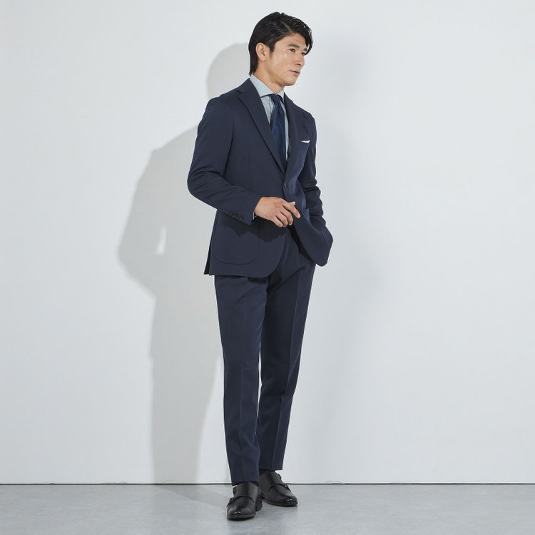 ハイスペックモーション 【HIGH SPEC MOTION】【秋冬】2釦シングルジャケット/ネイビー/パッチポケット 紺濃色