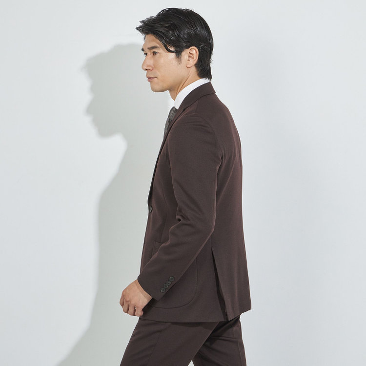 ハイスペックモーション 【HIGH SPEC MOTION】【秋冬】2釦シングルジャケット/ブラウン/パッチポケット 茶中間