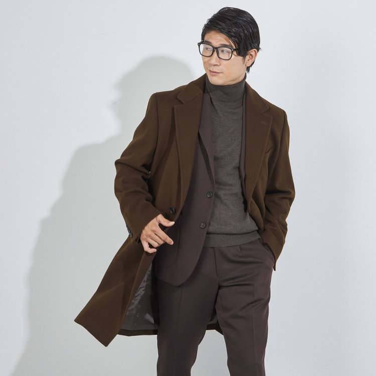 ハイスペックモーション 【HIGH SPEC MOTION】【秋冬】2釦シングルジャケット/ブラウン/パッチポケット 茶中間