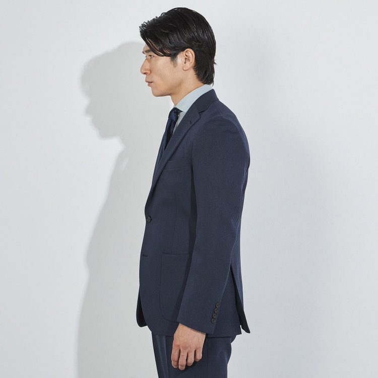 ハイスペックモーション 【HIGH SPEC MOTION】【秋冬】2釦シングルジャケット/ネイビー/パッチポケット 紺濃色