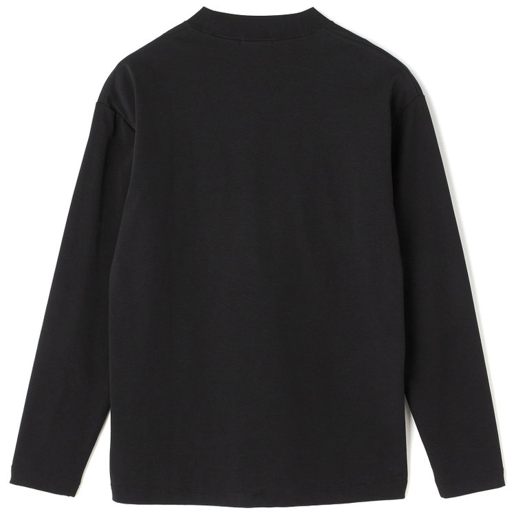 ジョンピアース 【JOHN PEARSE comfort navy】クルーネックロングTシャツ/ブラック/「吸汗速乾」「接触冷感」「UV加工」 黒