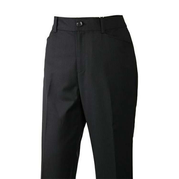 ソノタ（KONAKA用） 【Ultima nero G-Style】【年間】【ウォッシャブル】パンツ/ブラック×ストライプ/※裾直し必要 黒