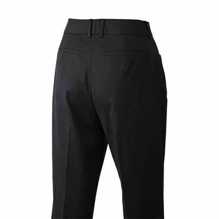 ソノタ（KONAKA用） 【Ultima nero G-Style】【年間】【ウォッシャブル】パンツ/ブラック×ストライプ/※裾直し必要 黒