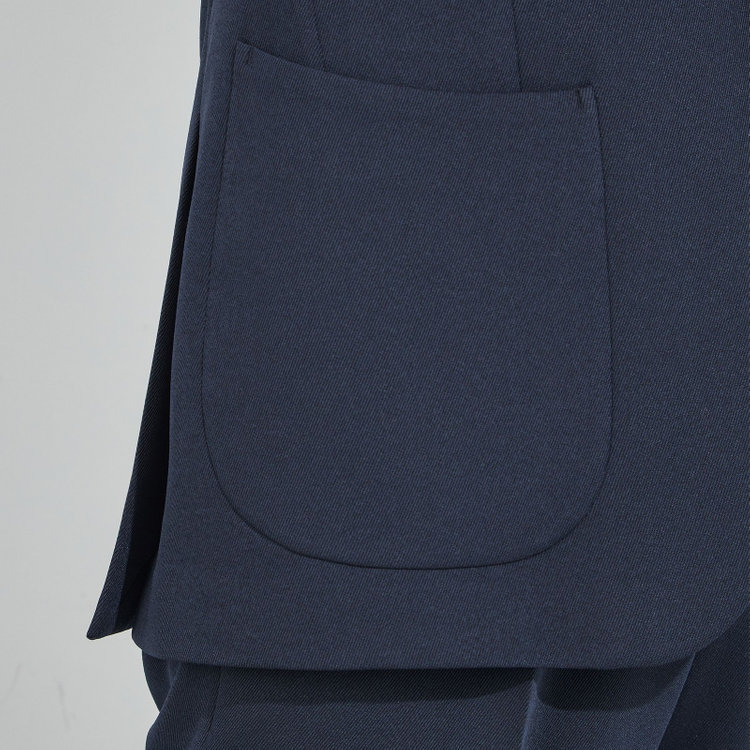 ハイスペックモーション 【HIGH SPEC MOTION】【秋冬】2釦シングルジャケット/ネイビー/パッチポケット 紺濃色