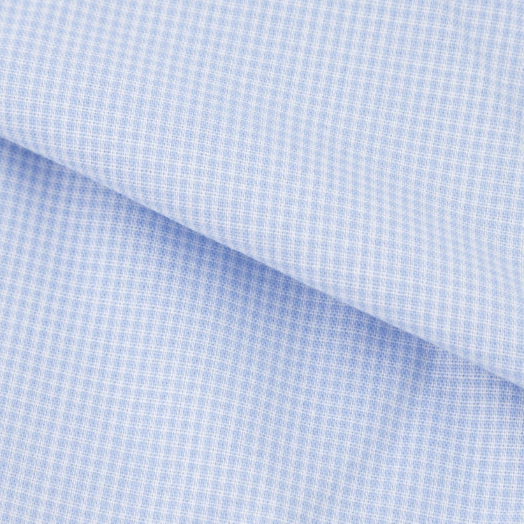 ＤＵＫＥ ＭＯＲＧＡ 【DUKEMORGAN】ボタンダウンワイシャツ/ブルー＆ホワイト×チェック ブルー系(青)