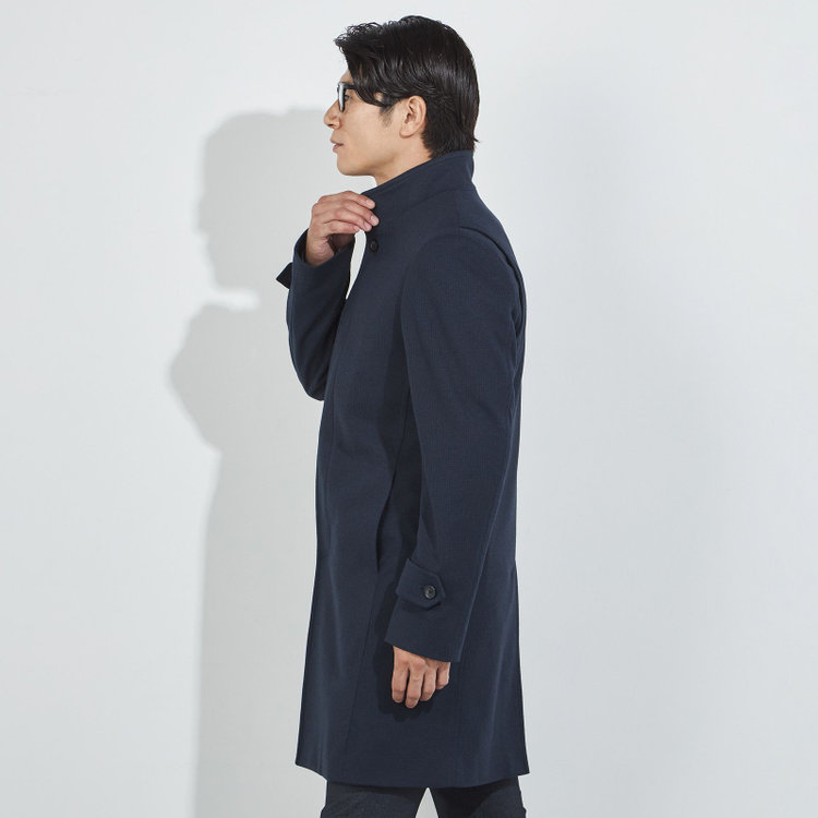 ソノタ（KONAKA用） 【レギュラーフィット】【秋冬】ショートスタンドカラーコート/ネイビー 紺中間